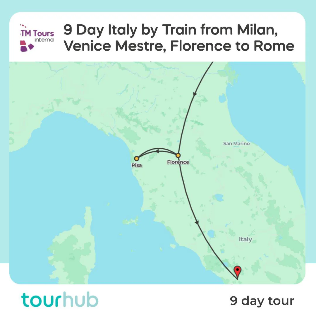Tour | 9 Day Italy by Train from Milan, Venice Mestre, Florence to Rome ...