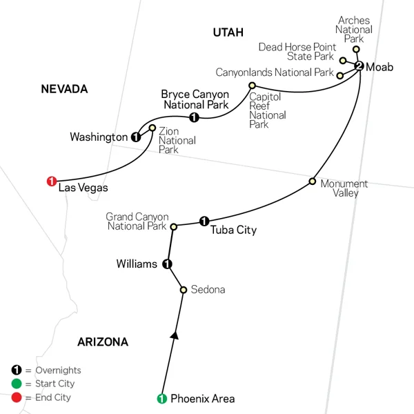 Tour | The Grand Canyon & Utah's Mighty Five | Cosmos | 8610-2026