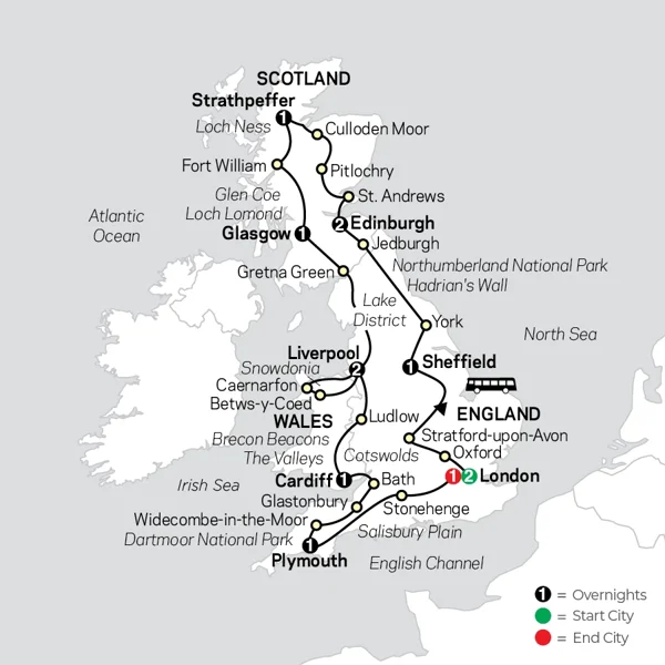 Tour | England, Scotland & Wales | Cosmos | 9000-2026
